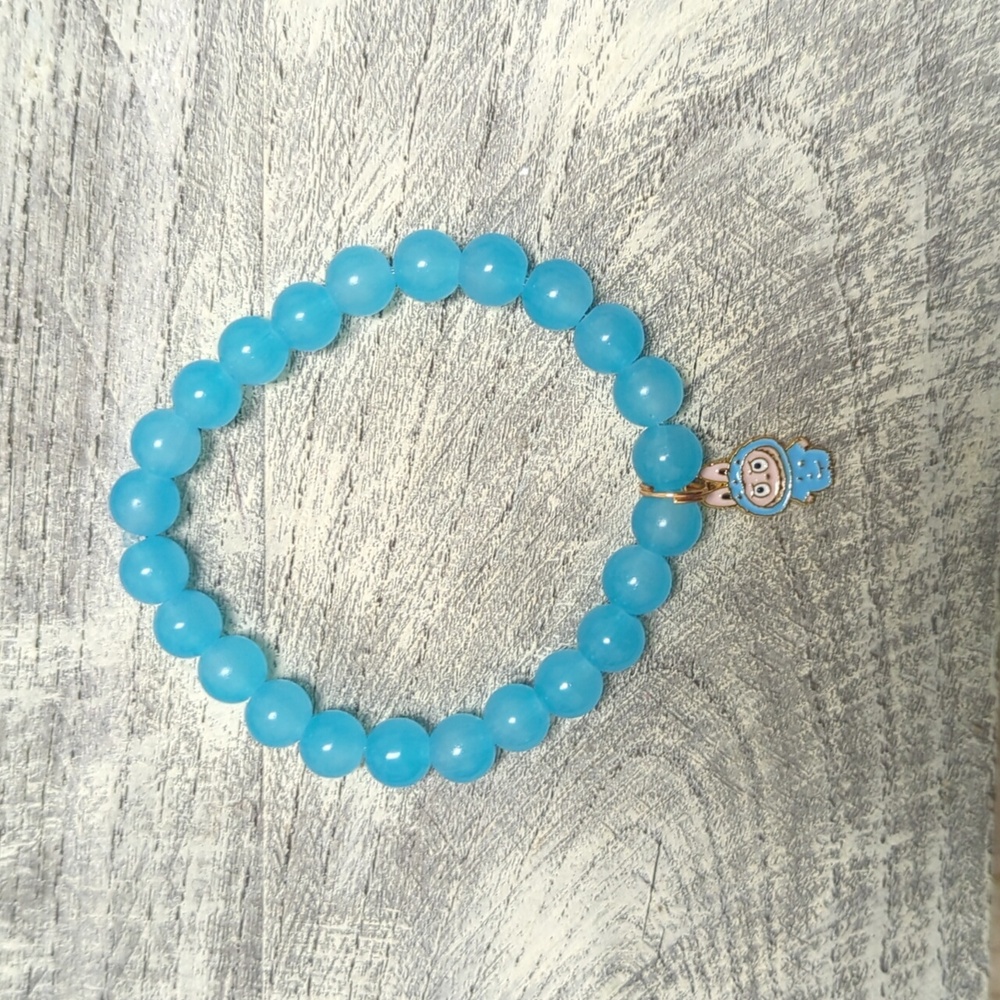 🩵 Labubu Charm Beaded Bracelet
